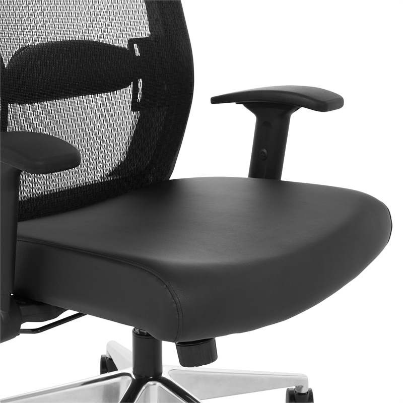 Black Matrix Back Manager's Office Chair with Dillon Black  Fabric Seat