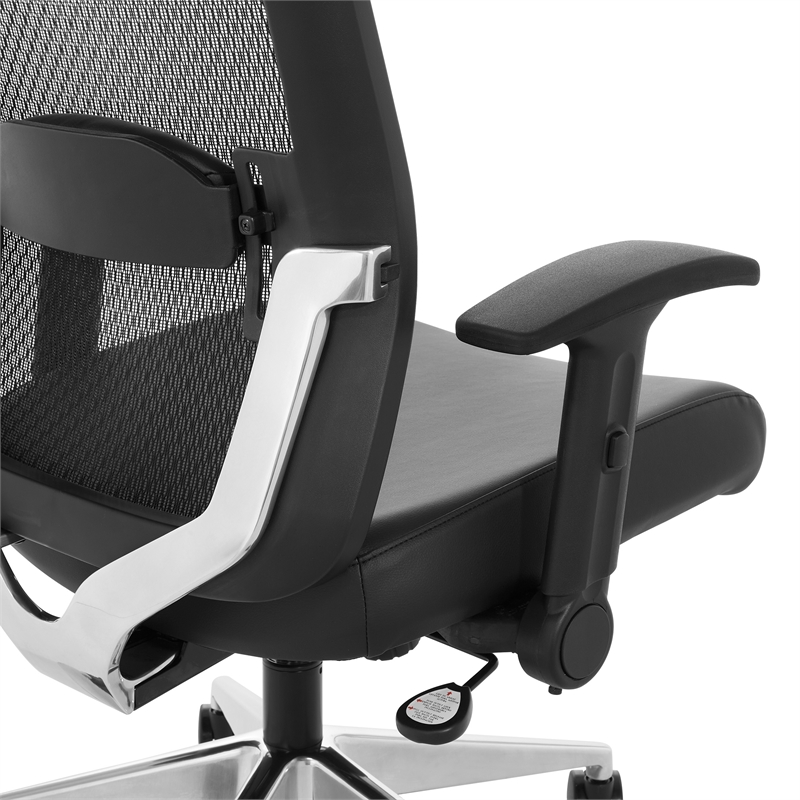 Black Matrix Back Manager's Office Chair with Dillon Black  Fabric Seat