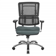 Vertical Black Mesh Back Chair in Gray Fabric Mesh
