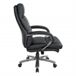 Big and Tall Executive Chair in Black Bonded Leather
