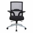 Manager's Chair with Breathable Mesh Back and Black Fabric Seat