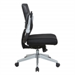 Manager's Chair with Breathable Mesh Back and Black Fabric Seat