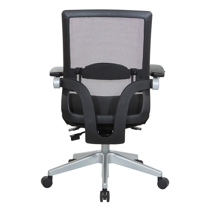 Manager's Chair with Breathable Mesh Back and Black Fabric Seat