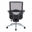 Manager's Chair with Breathable Mesh Back and Black Fabric Seat