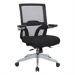 Manager's Chair with Breathable Mesh Back and Black Fabric Seat
