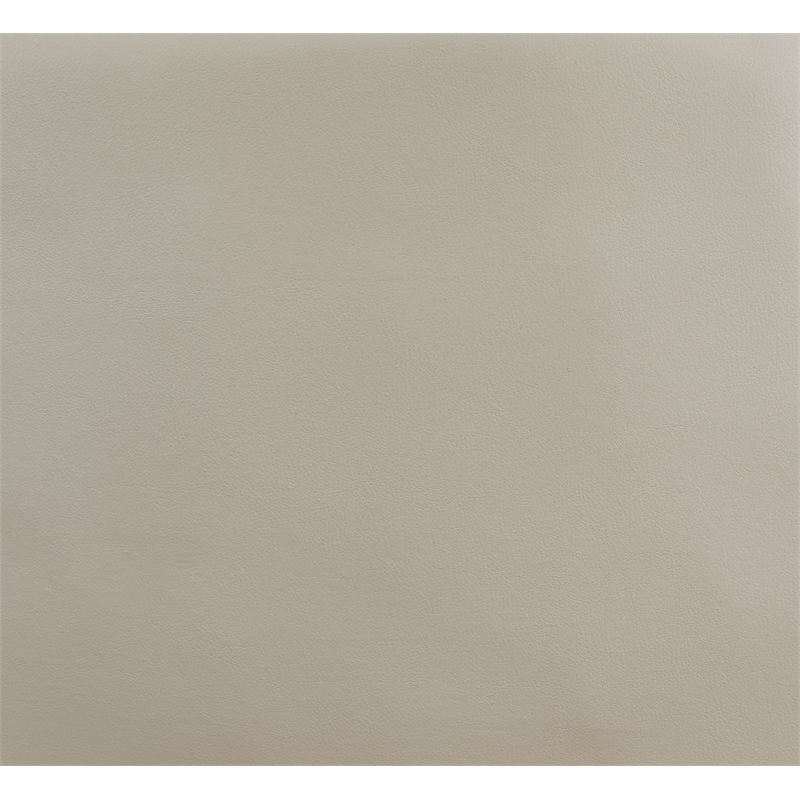 High Back Taupe Gray Bonded Leather Chair with Padded Loop Arms