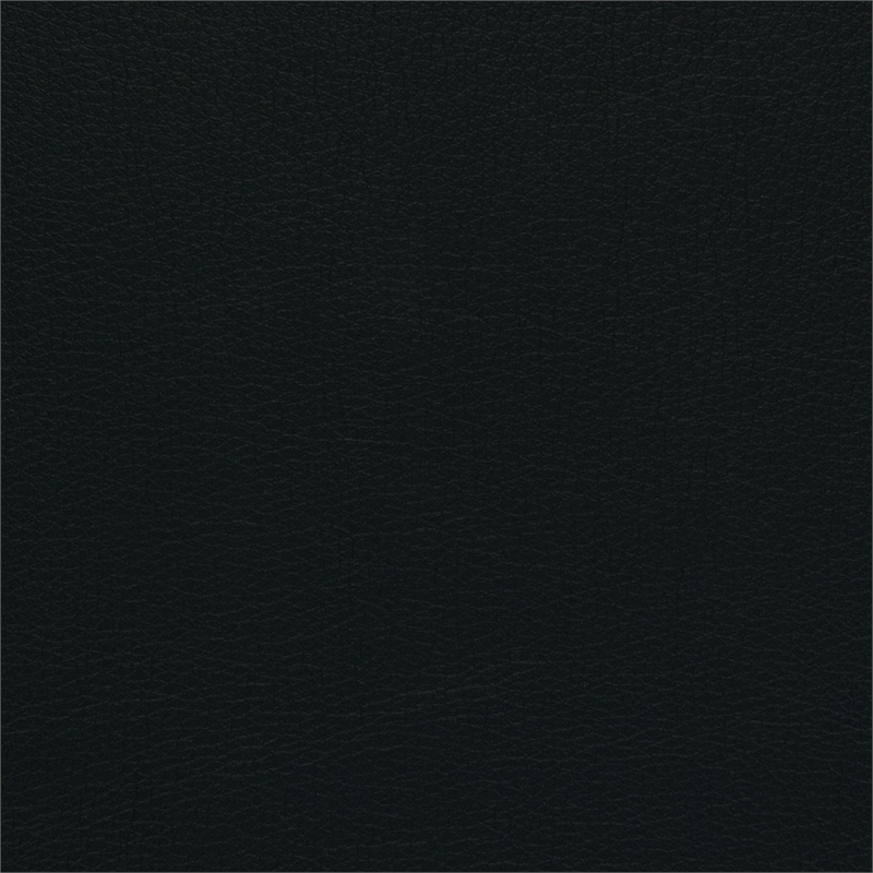 High Back Black Bonded Leather Chair with Padded Loop Arms