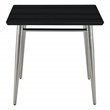 Brooklyn Square End Table with Engineered Wood Black Top
