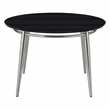 Brooklyn Round Coffee Table with Engineered Wood Black Top