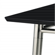 Brooklyn Rectangle Coffee Table with Engineered Wood Black Top