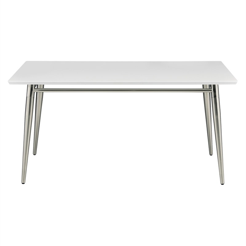 Brooklyn Rectangle Coffee Table with Engineered Wood White Top