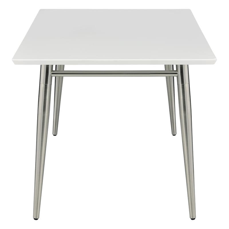 Brooklyn Rectangle Coffee Table with Engineered Wood White Top