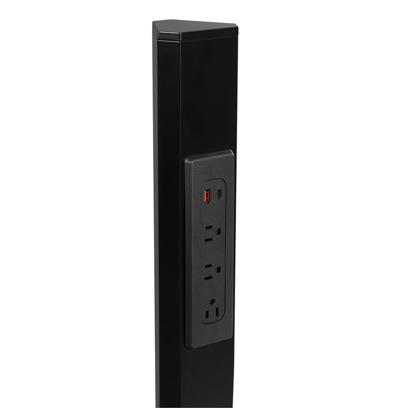 Power Anywhere Station-3AC/1USB- in Black Metal