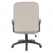 Managers Chair Charcoal Gray Faux Leather and Grey Mesh Accents with Padded Arms
