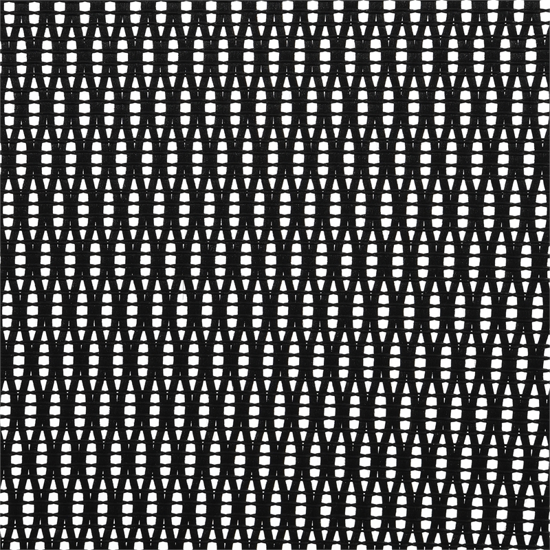 High Back in Black Mesh and Black Fabric Seat with Adjustable Arms