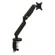 Single Monitor Arm with Dual USB 3.0 Port in Black Aluminum Finish
