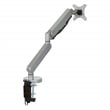 Single Monitor Arm with Dual USB 3.0 Port in Silver Aluminum Finish