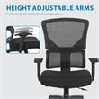 Black Vertical Matrix Back Mesh in Black Fabric