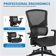 Black Vertical Matrix Back and Seat in Black Fabric