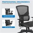 Black Vertical Matrix Back and Seat on Black Fabric