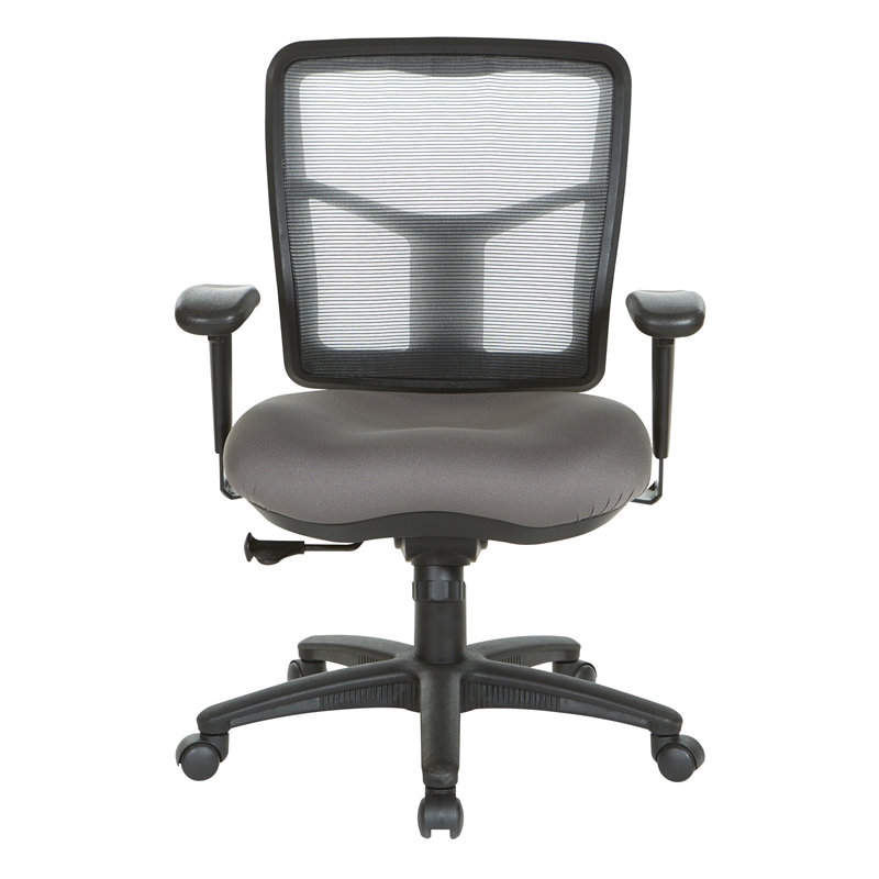 gray air mist mesh back chair with carbon gray fabric seat