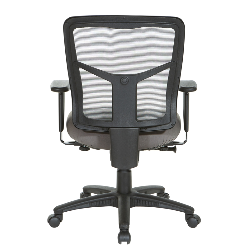 gray air mist mesh back chair with carbon gray fabric seat