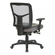 Gray Air Mist Mesh Back Chair with Carbon Gray Fabric Seat