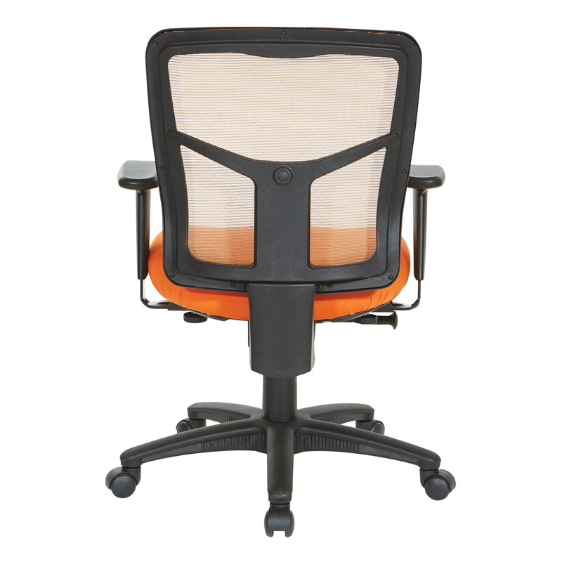 Orange Air Mist Mesh Back Chair with Orange Fabric Seat