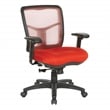 Red Air Mist Mesh Back Chair with Red Fabric Seat