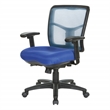 Blue Air Mist Mesh Back Chair with Blue Fabric Seat