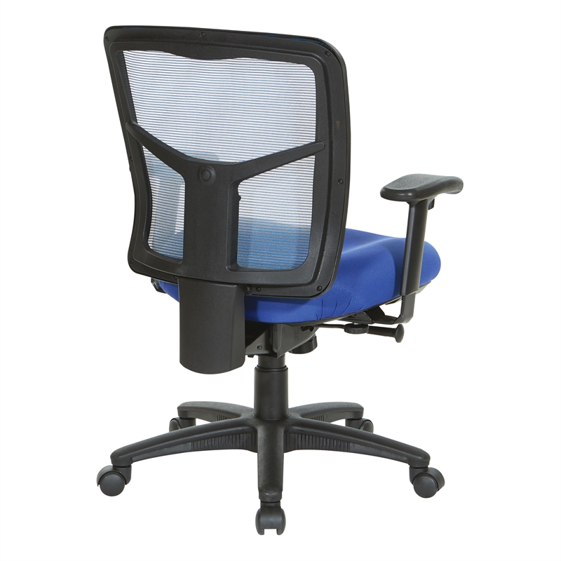 Blue Air Mist Mesh Back Chair with Blue Fabric Seat