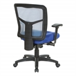 Blue Air Mist Mesh Back Chair with Blue Fabric Seat