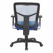 Blue Air Mist Mesh Back Chair with Blue Fabric Seat