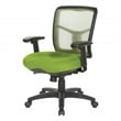 Green Air Mist Mesh Back Chair with Green Fabric Seat