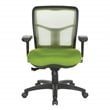 Green Air Mist Mesh Back Chair with Green Fabric Seat