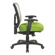Green Air Mist Mesh Back Chair with Green Fabric Seat