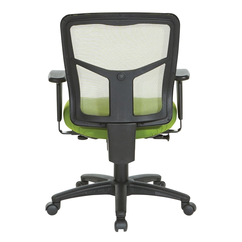 Green Air Mist Mesh Back Chair with Green Fabric Seat