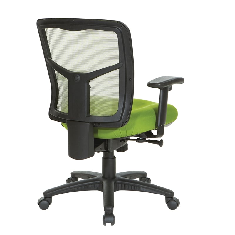 Green Air Mist Mesh Back Chair with Green Fabric Seat