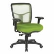 Green Air Mist Mesh Back Chair with Green Fabric Seat