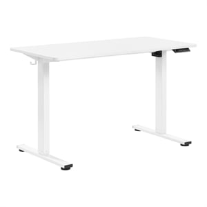 Primo 48&quotW Sit to Stand Electric Desk in Engineered Wood White Finish