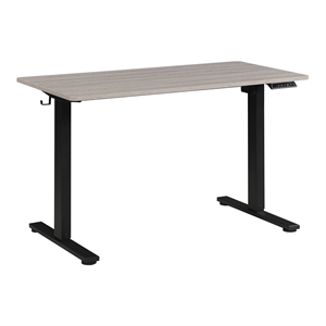 Primo Sit to Stand Engineered Wood Electric Height Adjustable Desk in Light Grey