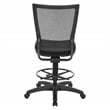 Soft Frame Drafting Chair  with Black Coal  Fabric Thick Padded Seat