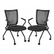 Soft Frame Folding Chair with Black Coal FreeFlex Fabric Thick Padded Seat