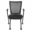 Soft Frame Folding Chair with Black Coal FreeFlex Fabric Thick Padded Seat