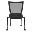 Soft Frame Folding Chair with  Fabric Black Coal Thick Padded Seat