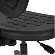 Black Self Skinned Urethane Intermediate Drafting Chair Adjustable Footrest
