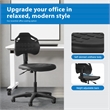 Black Self Skinned Urethane Armless Task Chair