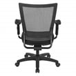 Worksmart Task Chair with Breathable Mesh Back and Padded Black Fabric Seat
