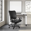 Big & Tall Dillon Black Ergonomic Chair With Black Dillon Fabric Seat
