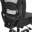 Big & Tall Dillon Black Ergonomic Chair With Black Dillon Fabric Seat